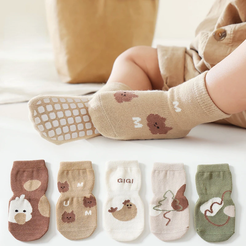Unisex Baby Socks Non Slip - Mới Thu Đông Kawaii Ống Cho