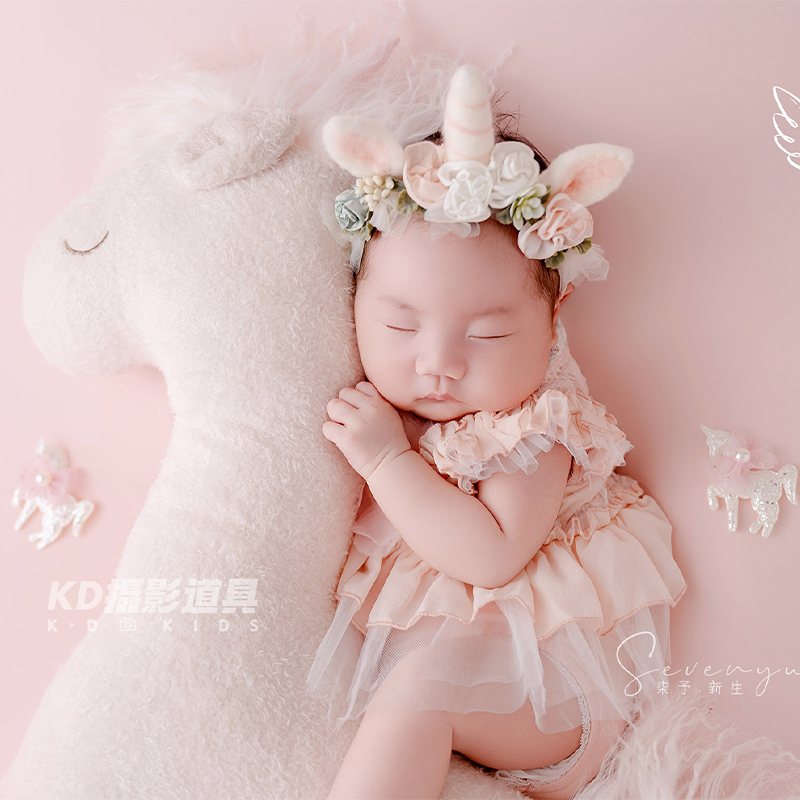 Cute Unicorn Theme Newborn Pho - đánh giá và giá Infant Photography Props Outfit