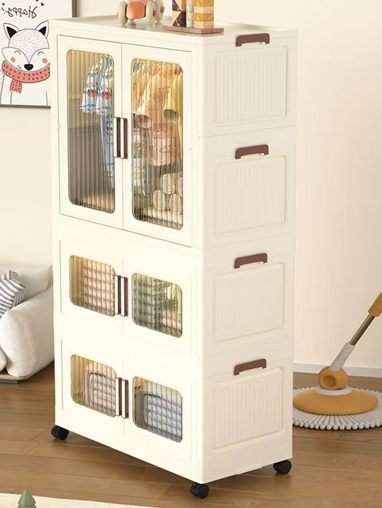 Folding storage cabinet home c - đánh giá và giá Baby Clothes