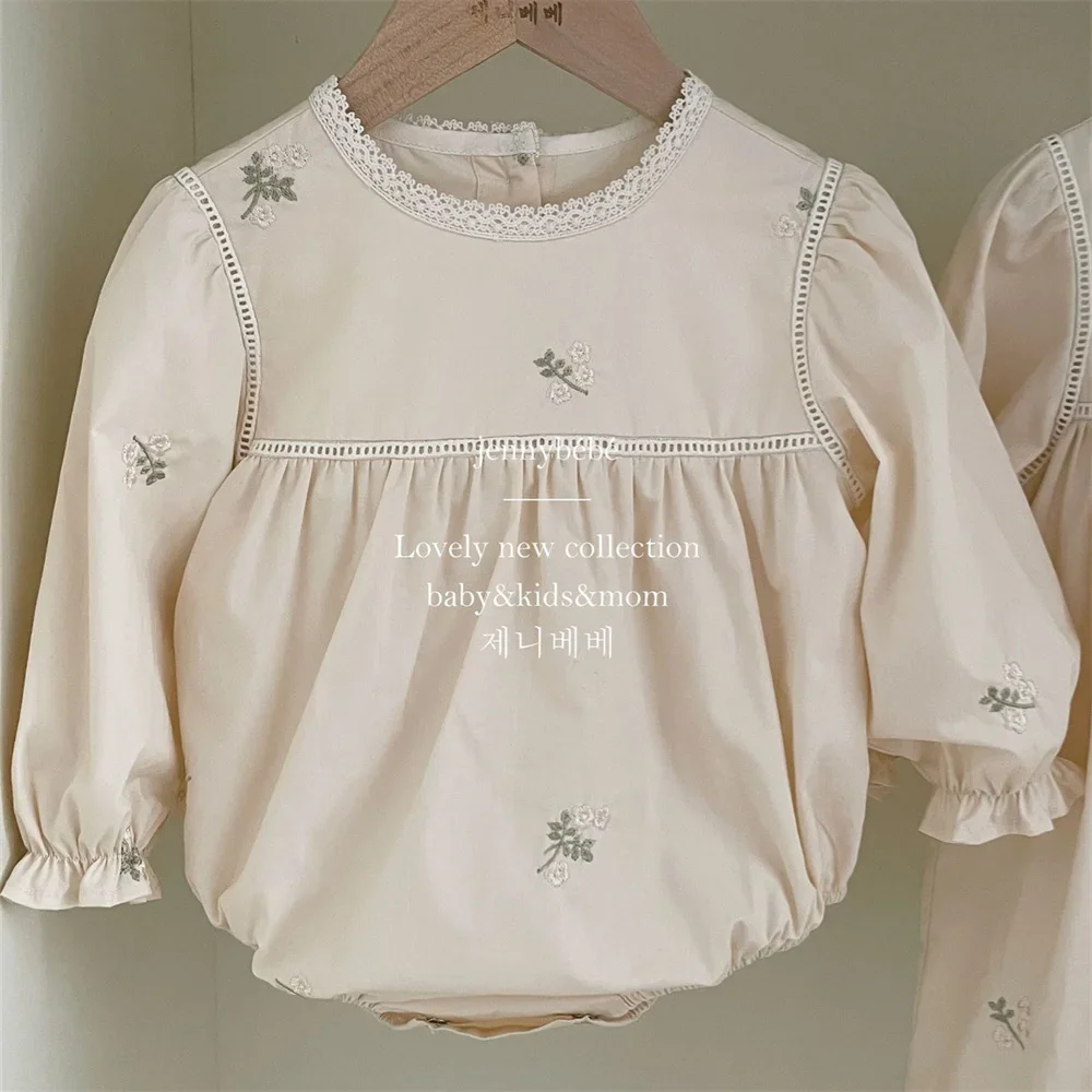Baby Girls Embroidered Floral  - đánh giá và giá Newborn Baby Girl Romper Floral
