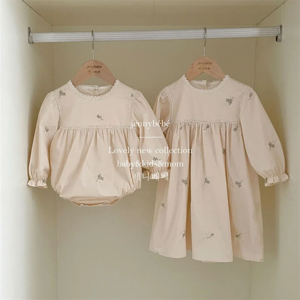 Baby Girls Embroidered Floral  - đánh giá và giá Newborn Baby Girl Romper Floral