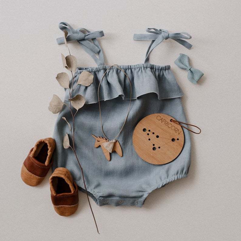 Mùa Hè Quần Áo Bé Gái Romper Á - đánh giá và giá Baby Summer Linen Sleeveless Jumpsuit