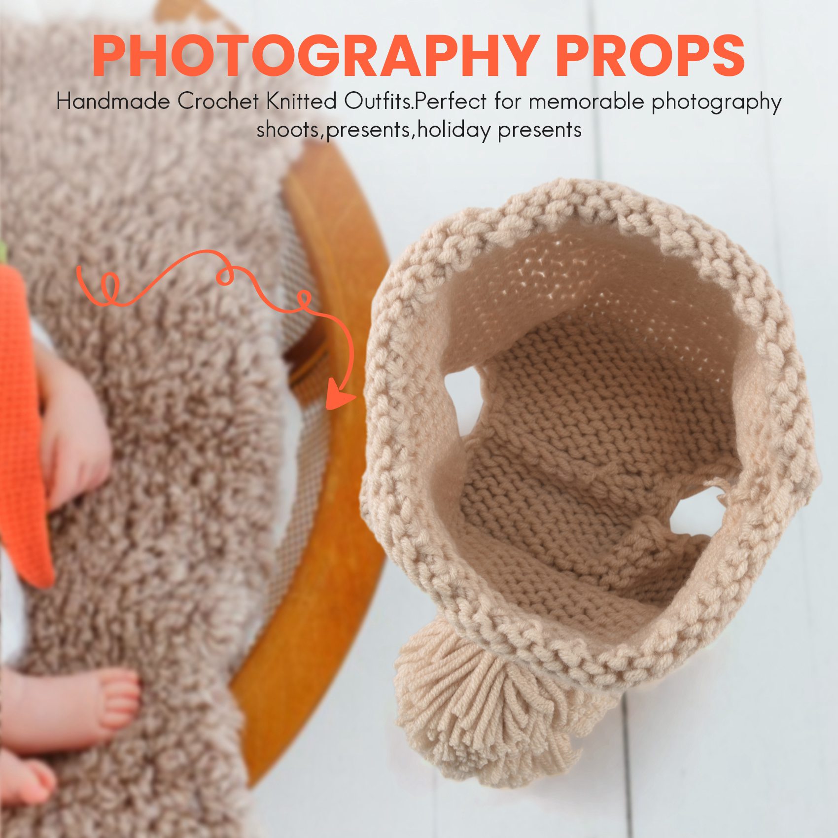 ABJA-Newborn Baby Photography  - đánh giá và giá Infant Photography Props Outfit