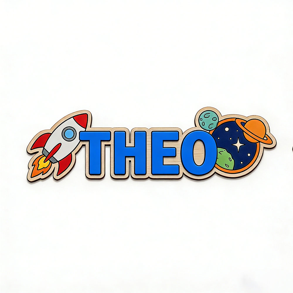 Personalized Space Rocket Name - đánh giá và giá Nursery