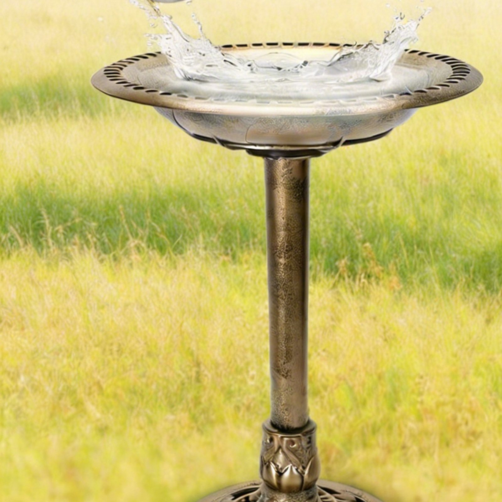 Bird Bath Bowl with Ground Sta - đánh giá và giá Feeding