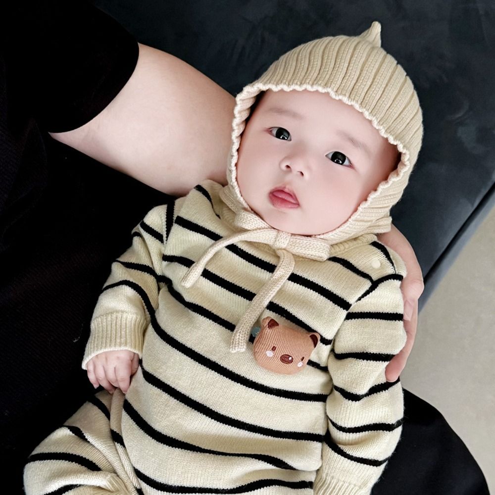Cute Solid Color Baby Hat Wint - đánh giá và giá Infant Beanie Hat With Ears