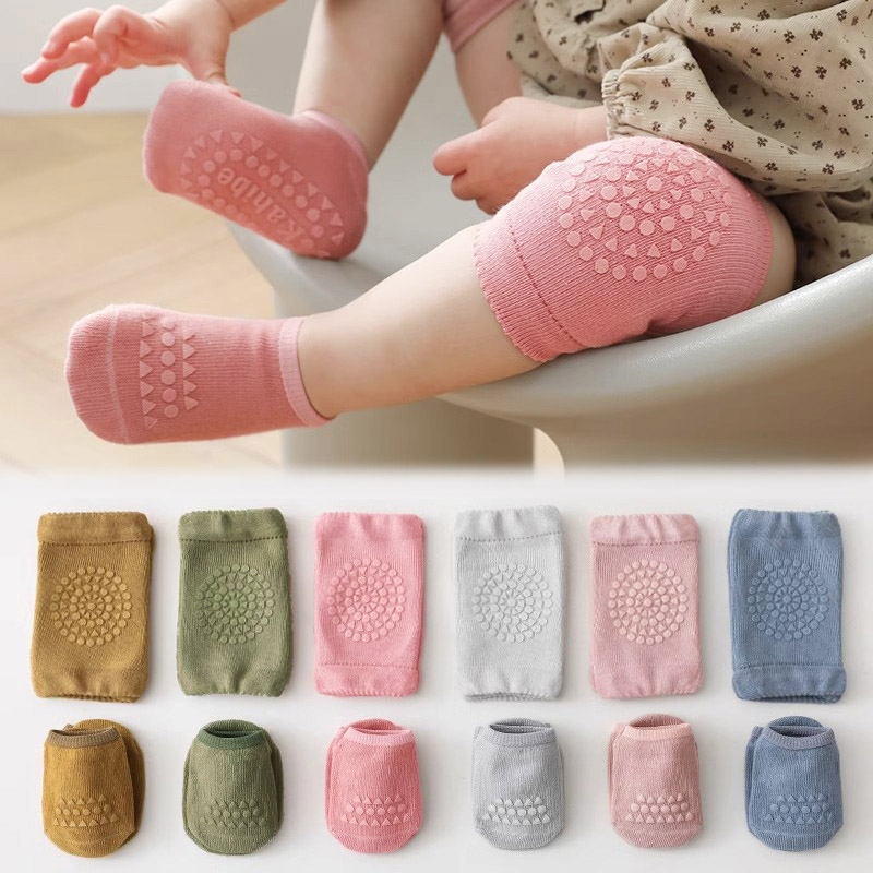 3 Sets of Baby Socks And Knee  - đánh giá và giá Unisex Baby Socks Non Slip