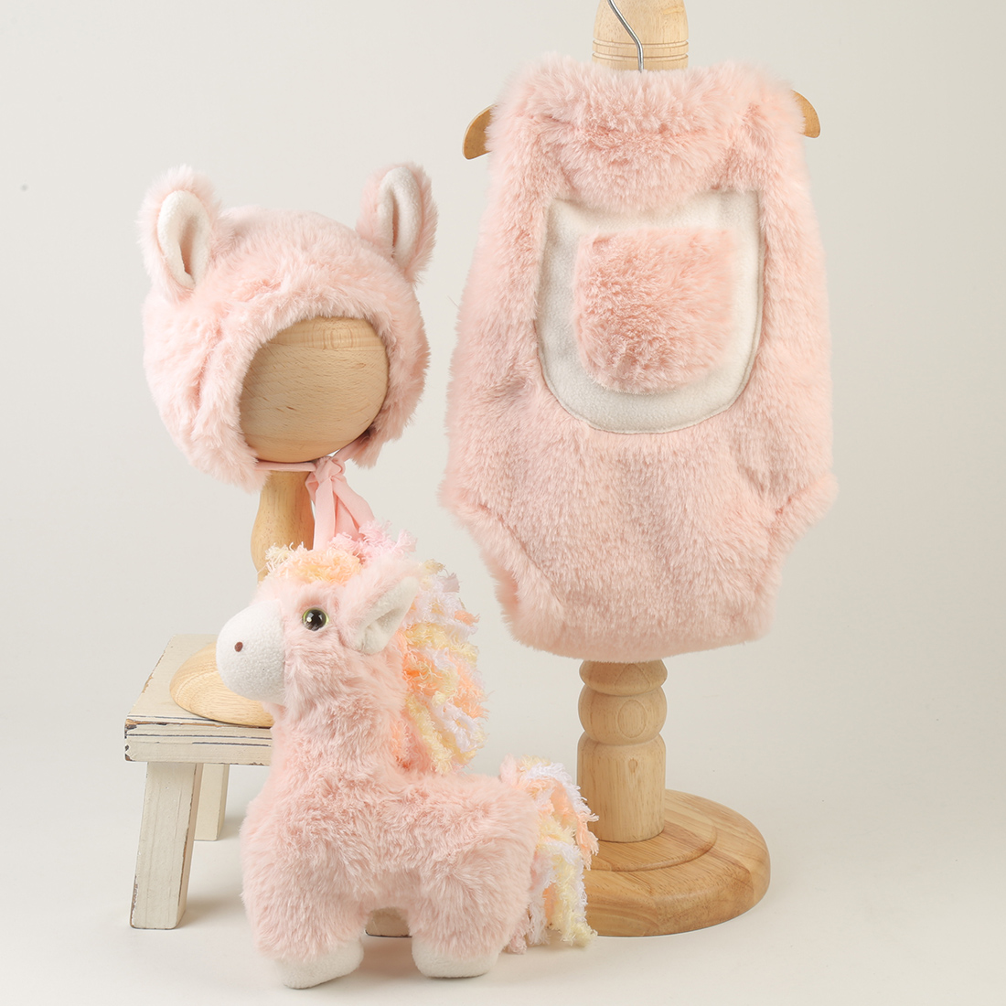 Pink Knit Lace Newborn Photogr - đánh giá và giá Infant Photography Props Outfit