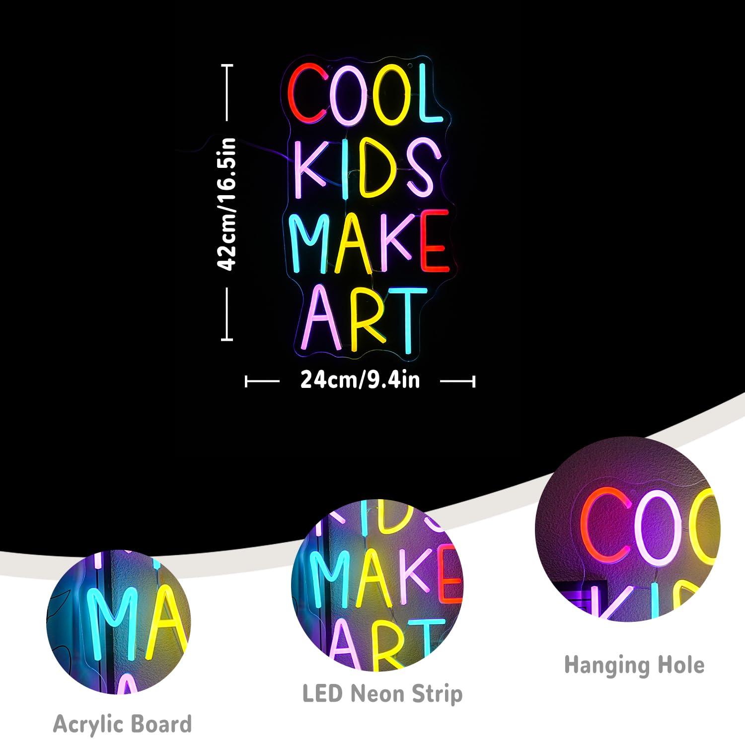 Cool Kids Make Art Neon Sign U - đánh giá và giá Nursery
