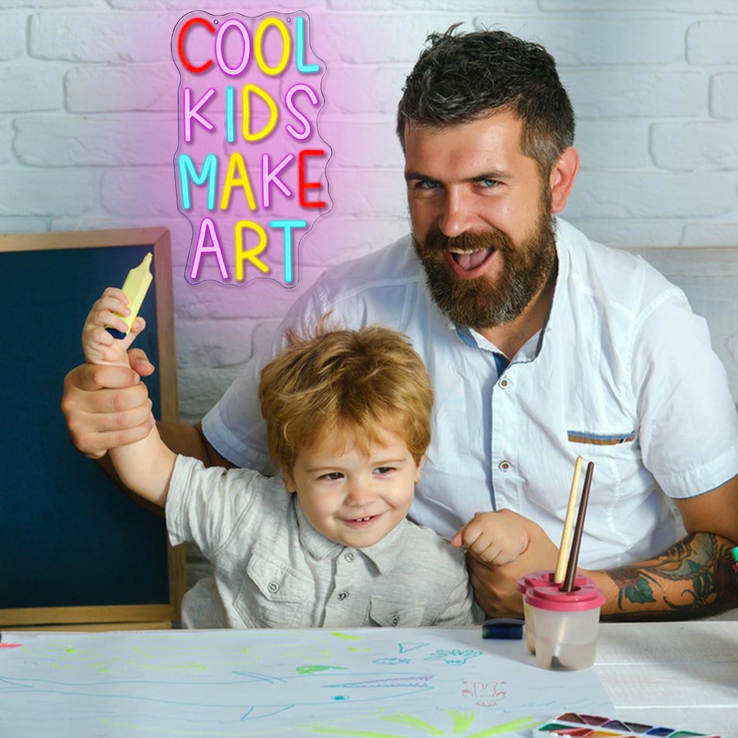Cool Kids Make Art Neon Sign U - đánh giá và giá Nursery