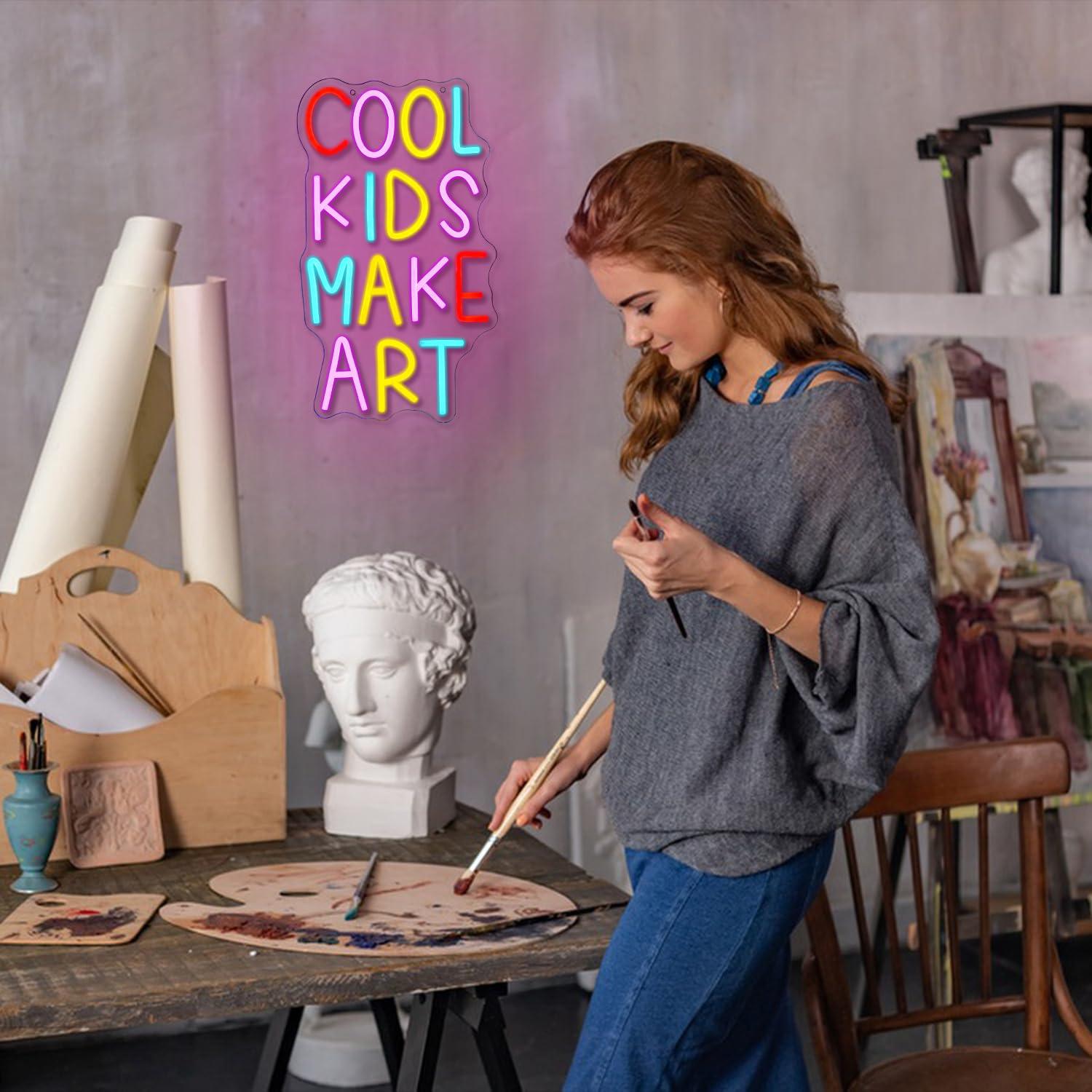 Cool Kids Make Art Neon Sign U - đánh giá và giá Nursery