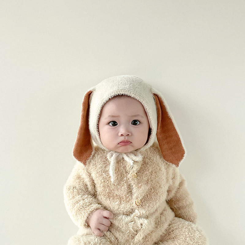 Mùa Đông Sang Trọng Con Bọ Bé  - đánh giá và giá Infant Beanie Hat With Ears
