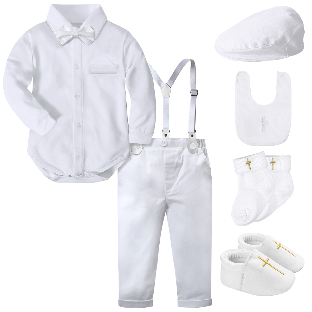 Bé Bé Trai Lễ Rửa Tội Bộ Trang - đánh giá và giá Baby Boy Suit Set Baptism