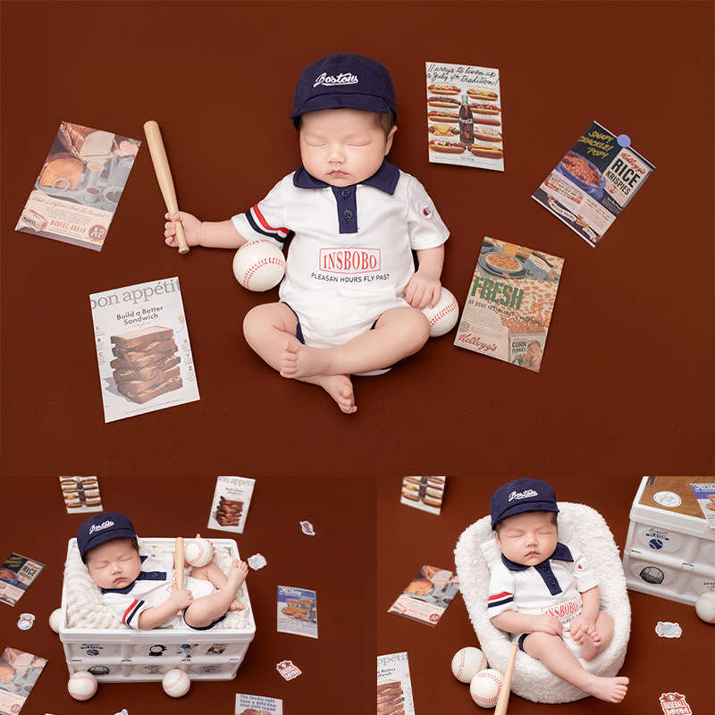 Sport Baseball Theme Newborn B - đánh giá và giá Infant Photography Props Outfit