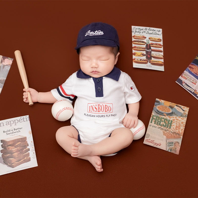 Sport Baseball Theme Newborn B - đánh giá và giá Infant Photography Props Outfit